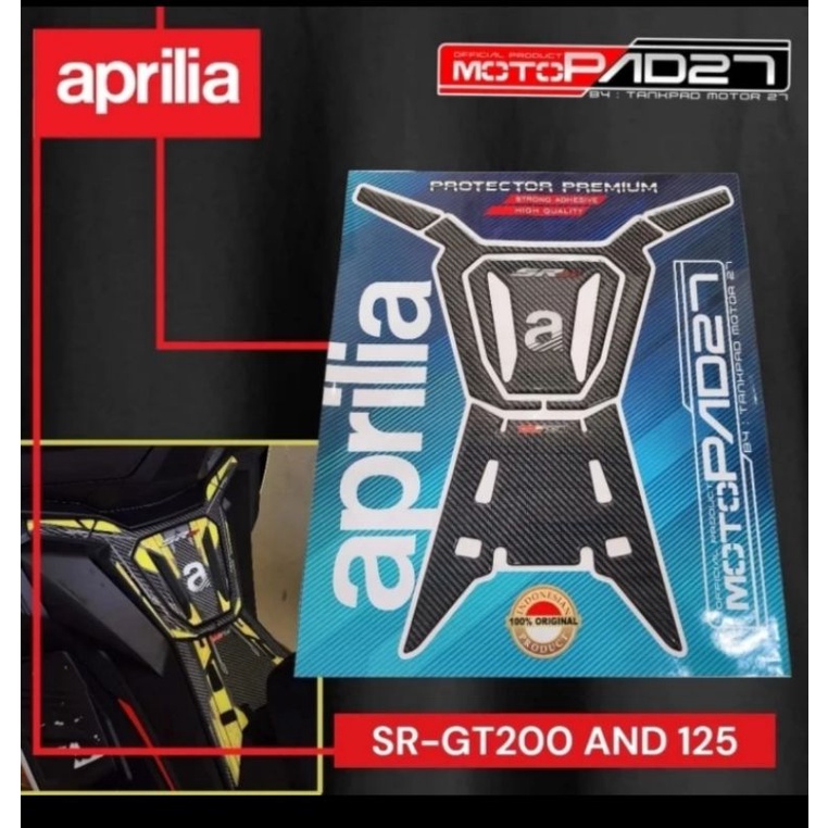 stiker sticker resin tankpad deckpad Aprilia SR-GT 200