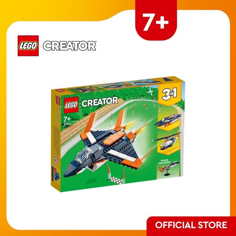 LEGO Creator 3in1 31126 Supersonic Jet Building Kit (215 Pieces)