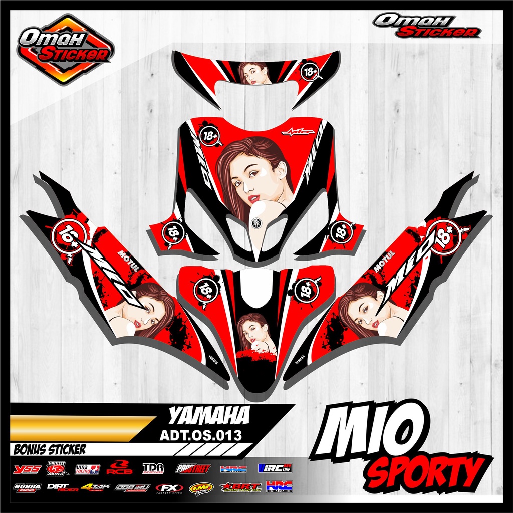 Decal Sticker Mio Sporty Full Body  - Stiker Full Body Mio Sporty. ADT.013