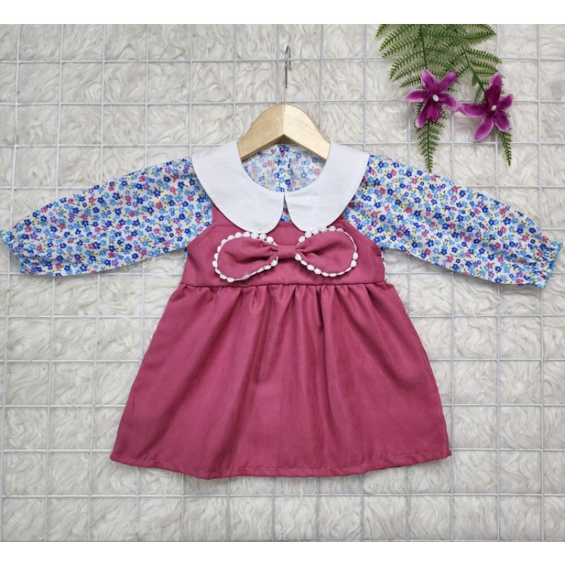 baju bayi perempuan Dress pita Baby