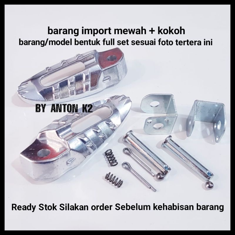 FOOTSTEP/STEP INJAKAN KAKI BELAKANG MOTOR XEON KARBU/XEON/MIO FINO/X RIDE/MIO GT/SOUL GT/MIO J