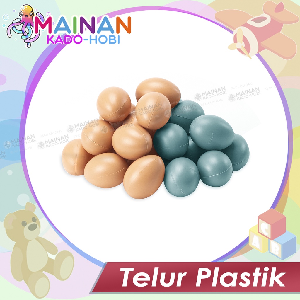 MAINAN ANAK EDUKASI TELUR AYAM BEBEK PLASTIK