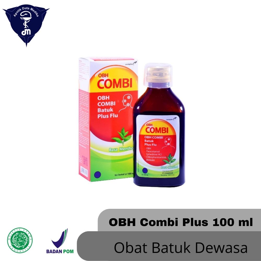 OBH COMBI PLUS MENTHOL 100 ML SIRUP/BATUK BERDAHAK DEWASA/DEMAM BATUK PILEK DEWASA