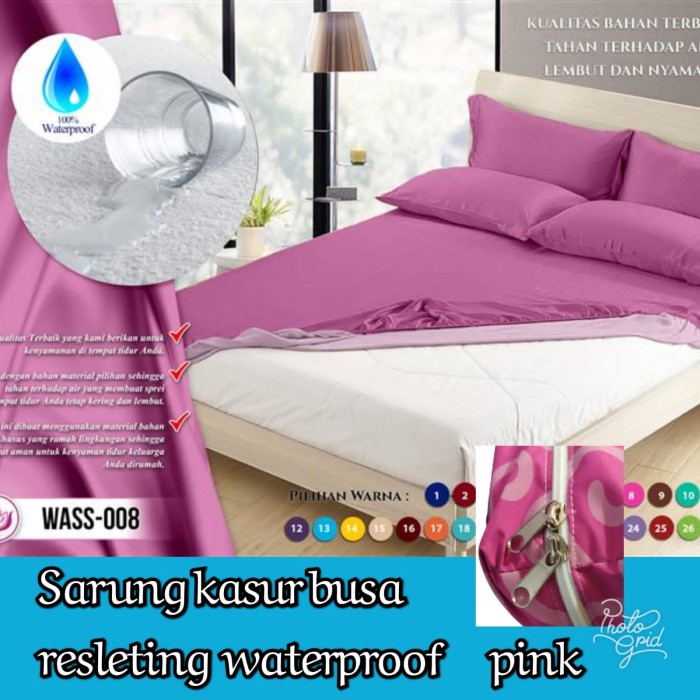 Ttr Sarung Kasur Busa Waterproof Resleting. Sprei Waterproof Resleting