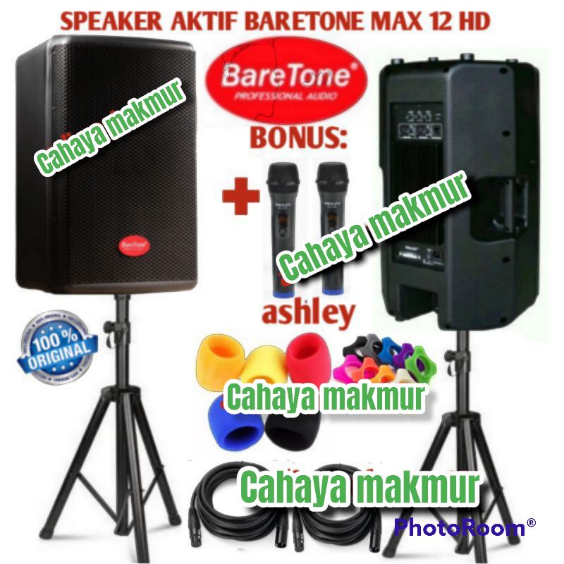 speaker aktif baretone 12inch max12hd max 12hd baretone max12 hd 500watt