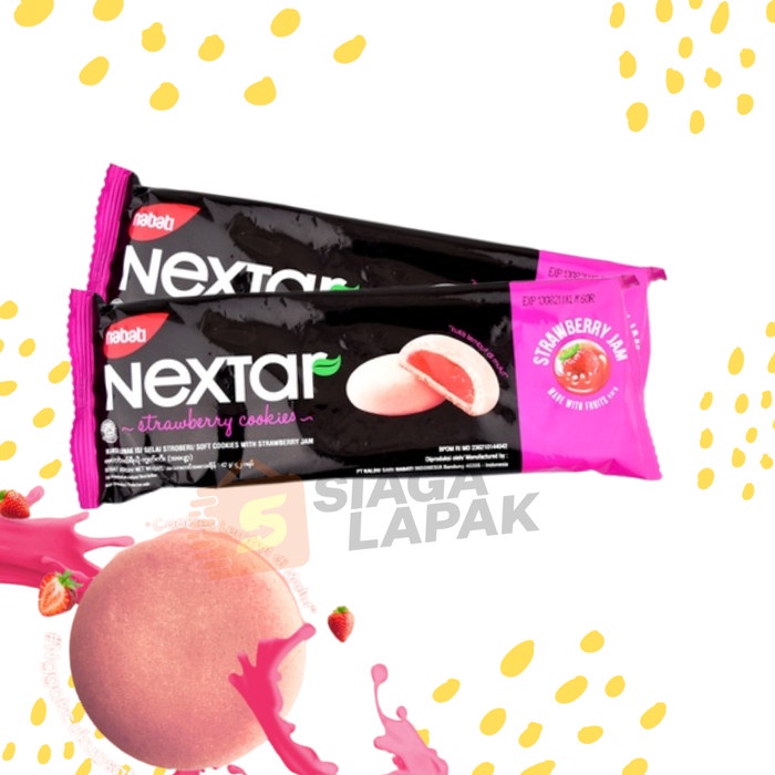 Nabati Nextar Stroberi Brownies Strawberry 34gr