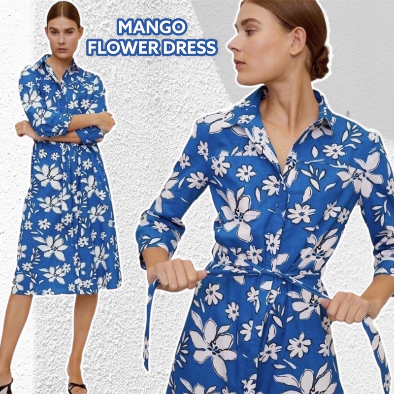 Baju Tunik Motif Bunga Mng - Dress Tunik Wanita