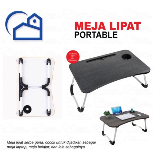 Meja Laptop uk besar - MEJA LIPAT / MEJA PORTABLE SERBAGUNA homestation