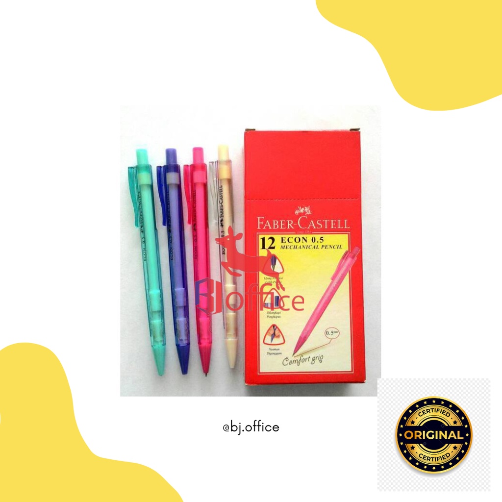 

Pensil Mekanik 2B Faber Castell ECON 0.5 / 0.7