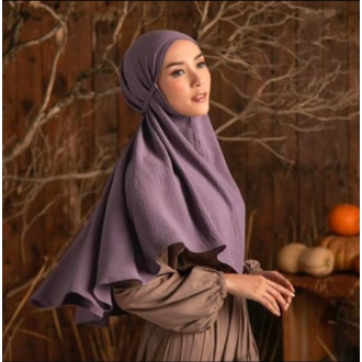 JILBAB BERGO CRINCLE AIRFLOW JILBAB INSTAN CRINCLE AIRFLOW SIZE M DAN L MURAH BISA COD
