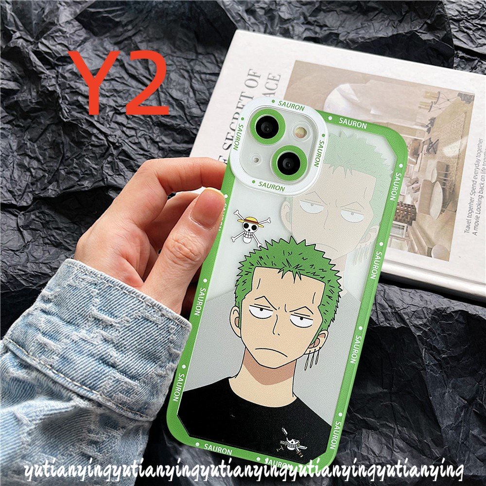 Casing Realme C35 C11 C25 C25Y C21Y C20 C21 C25s C30 C31 C15 C12 C3 C20A GT 8Pro 8 6i 8i 9Pro Plus 5i 9 5 9i 5s Soft TPU Kartun Anime One Piece Luffy Zoro Tutup Belakang