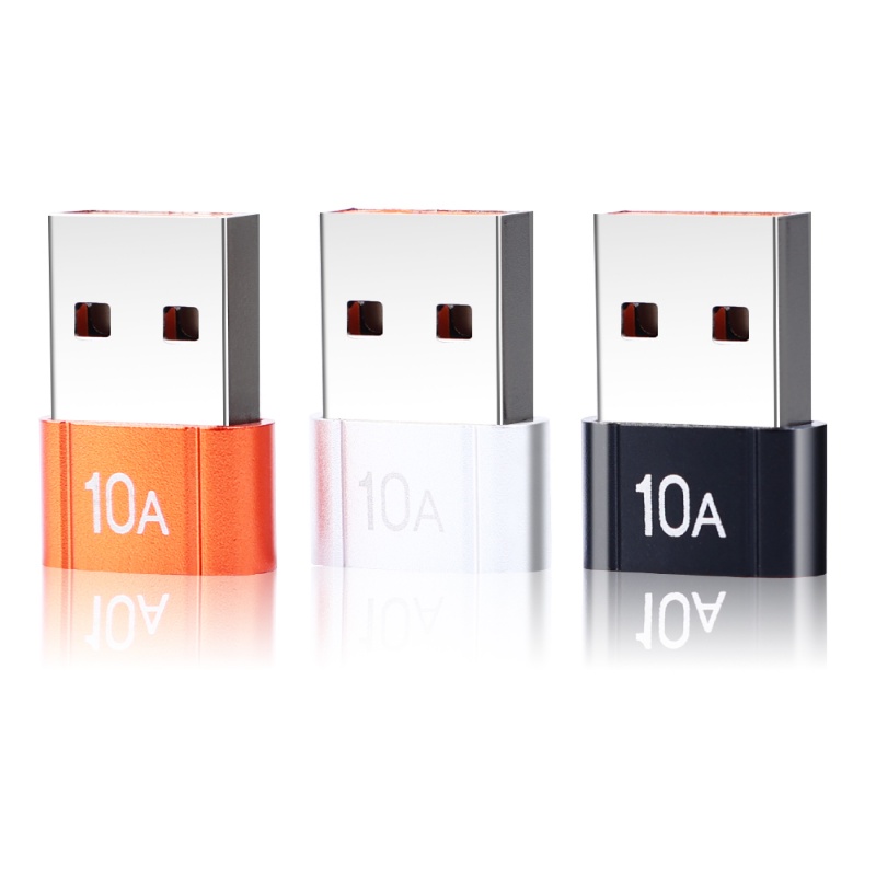 10a USB OTG Male To Type C Female Adapter Converter/Adaptor Transfer Data USB 3.0 Adaptor Pengisian Cepat Adaptor Kabel Charger Daya Kompatibel Dengan Laptop Macbook