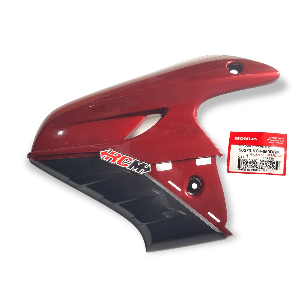 50260-KCJ-650DSM KANAN 50270-KCJ-650DRM KIRI SAYAP TANGKI TIGER REVO PECE MERAH SHROUD TIGER REVO SILVER ABU MERAH RED ORI ORIGINAL HONDA AHM HGP ASLI