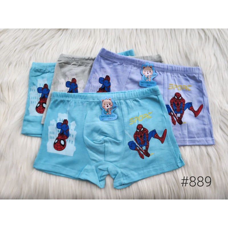 12PCS BOXER ANAK COWO MOTIF KATUN GROSIR