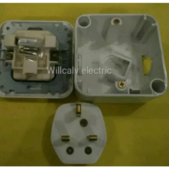 Murah Meriah STOP KONTAK AC BROCO GALLEO OUTBOW SETT - STOP KONTAK AC BROCO GALLEO TEMPEL TEMBOK SET