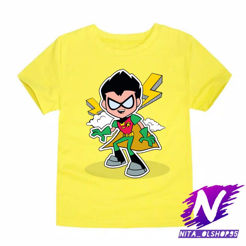 baju anak kaos anak robin teen titans go