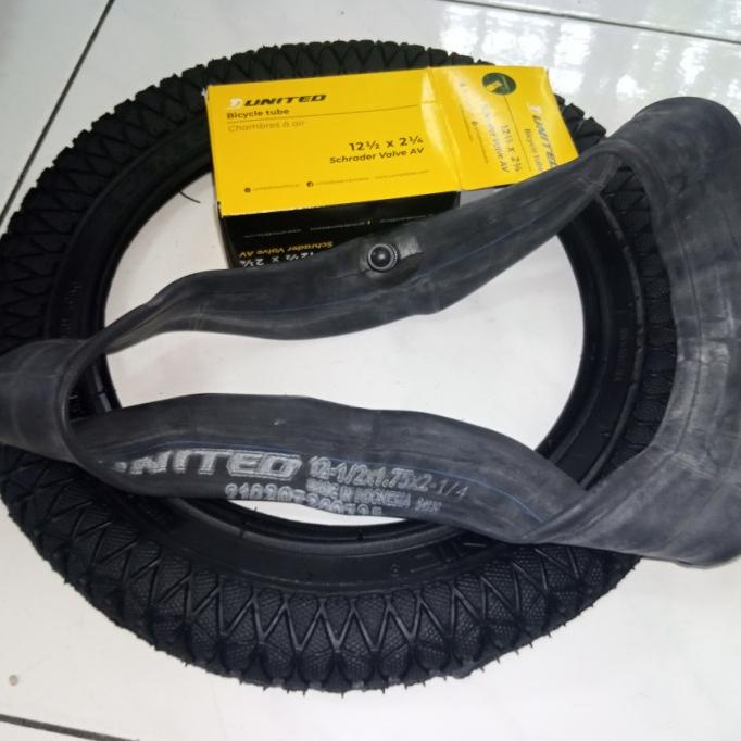 1 Set Ban Luar Genio + Dalam United 12 Sepeda Kecil Anak Anak