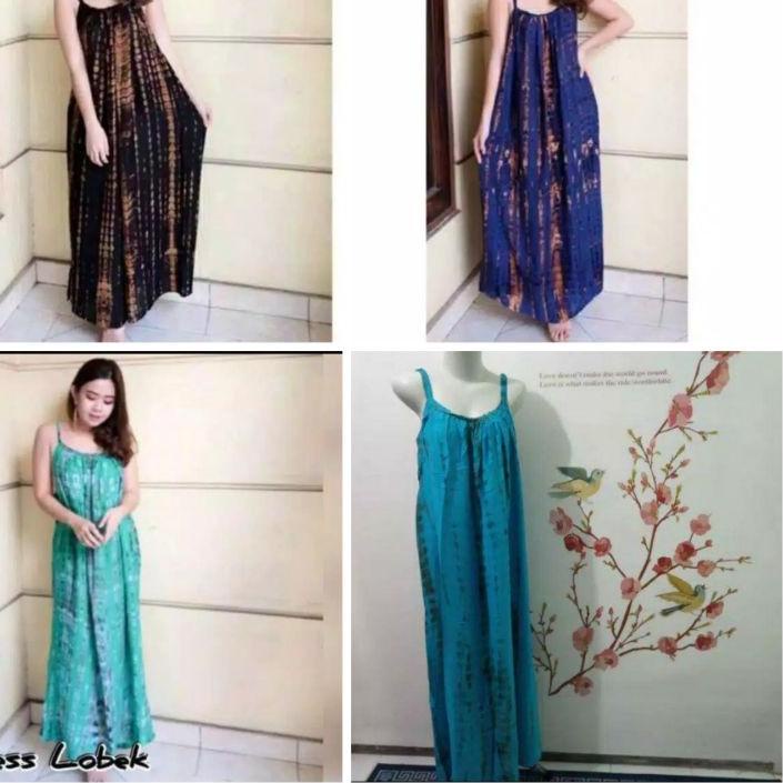Stok Baru Dress Pantai Panjang Bali jumbo ld 120 cm /Dress lobek panjang Bali