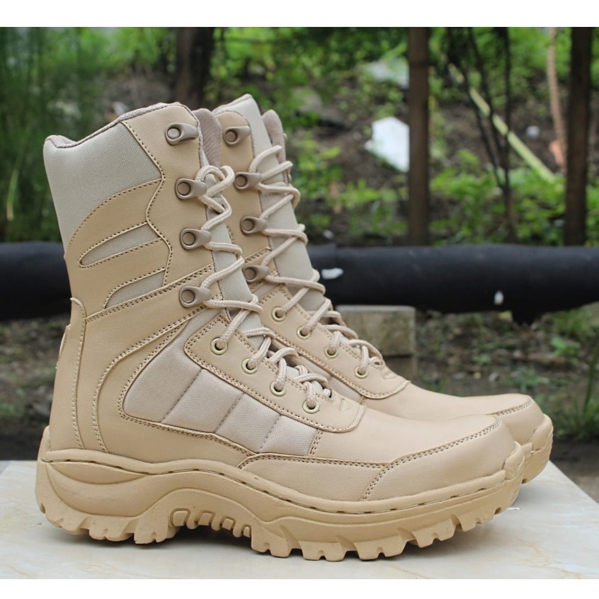 Sepatu Pdl Tactical Safety Boots Tni Porli Satpol PP Kerja Dinas Ujung Besi Chameleon