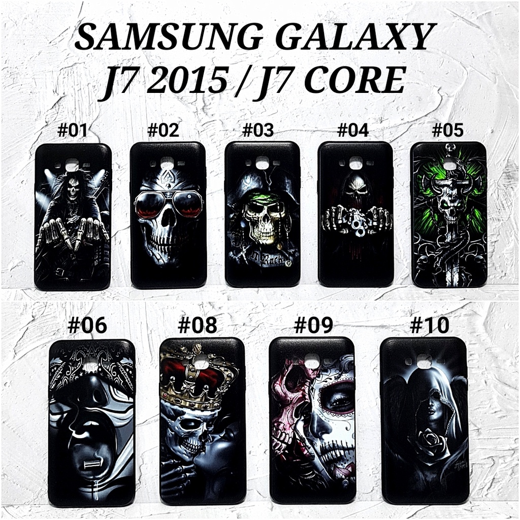 J1 ACE J2 2015 J2 CORE J2 PRIME GRAND PRIME G530H J3 2015 J3 PRO J4 2018 J4 PLUS J5 2015 J5 PRIME J6 2018 J6 PLUS J7 2015 J7 CORE J7 PRIME J7 PRO - HOROR Soft Hard Case Skull