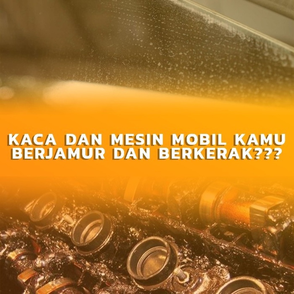 Pembersih formula Obat Jamur Kaca Body dan Kerak Mesin Mobil zerone glass super cleaner 100ml