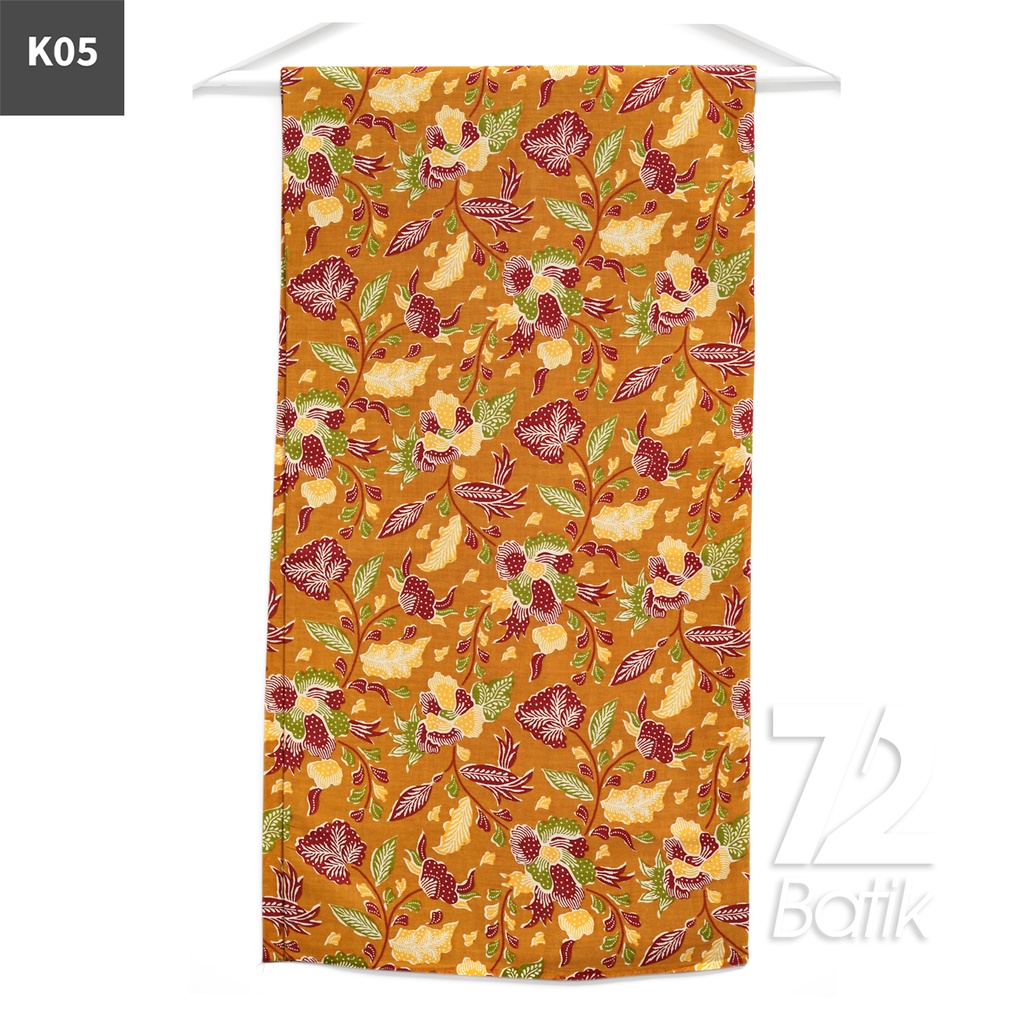 KAIN BATIK KATUN Premium Motif Kembang Pastel Warna Biru 722970 Cap 72IL Jarik Jarit Samping Kebat Panjang Batik Katun Modern Premium Bahan Seragam Batik Pernikahan Kantor Keluarga Murah Kamen Jadi Batik Bali Lembaran