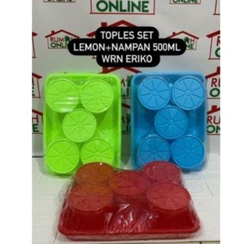 Toples Set Lemon + Nampan 500.ml Warna