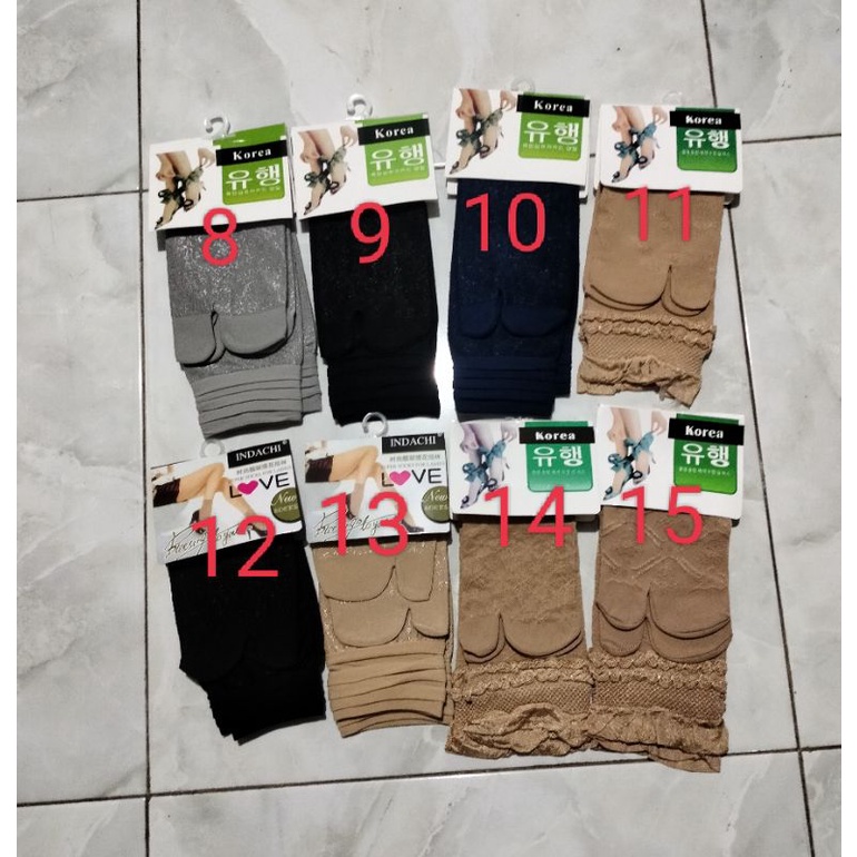 Kaos Kaki Jempol Korea Motif Emboss