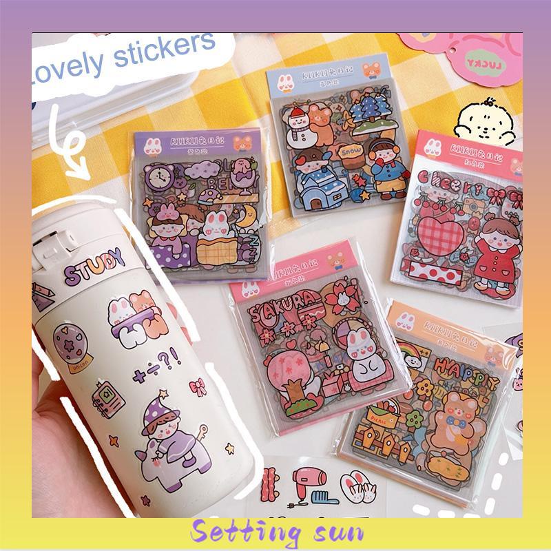 20pcs Stiker Kartun Lucu Untuk Dekorasi Notebook DIY Sticker Stationady TN