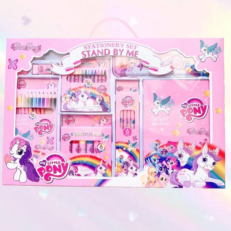 

(A-I1I)(✉) Set alat gambar little pony super komplit trending