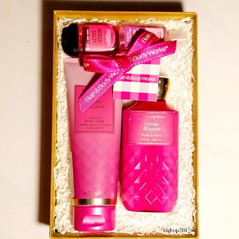 BATH &amp; BODY WORKS BBW PAKET GIFTSET HAMPERS 2IN1 3IN1 4IN1 5IN1 6IN1 7IN1 CACTUS BLOSSOM