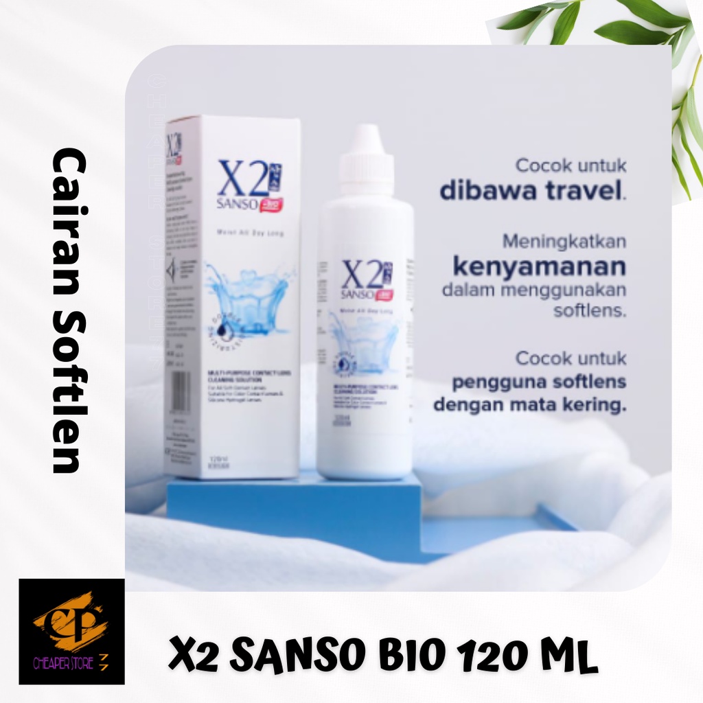 CAIRAN PEMBERSIH SOFTLENS X2 SANSO BIO 60 ML
