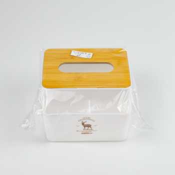 TaffHOME Kotak Tisu Kayu + Remot Multifungsi Organizer Box - ZJ008
