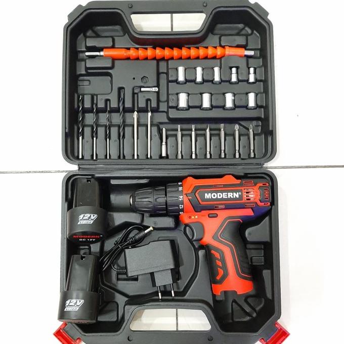 CORDLESS MODERN M-13SET / MESIN BOR CAS BATERAI MODERN M 13SET harif11