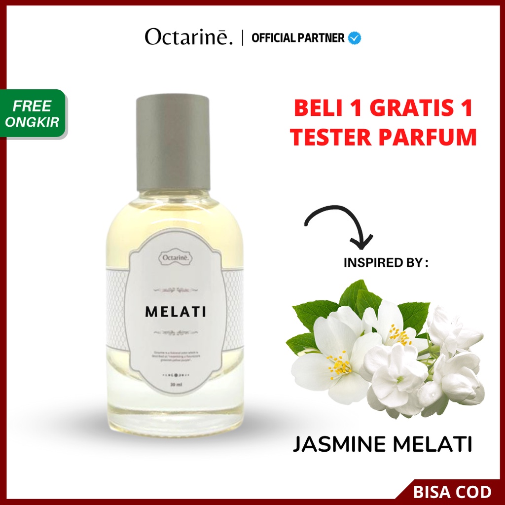 Parfum Wanita Pria Tahan Lama Aroma Segar Bunga Melati by Octarine - Inspired by JASMINE MELATI | Parfume Farfum Perfume Minyak Wangi Cewek Cowok Murah Original