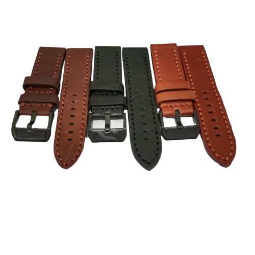 STRAP WATCH / TALI JAM TANGAN KULIT STRAP GENUINE LEATHER ITALY SIZE 20 MM - 26 MM