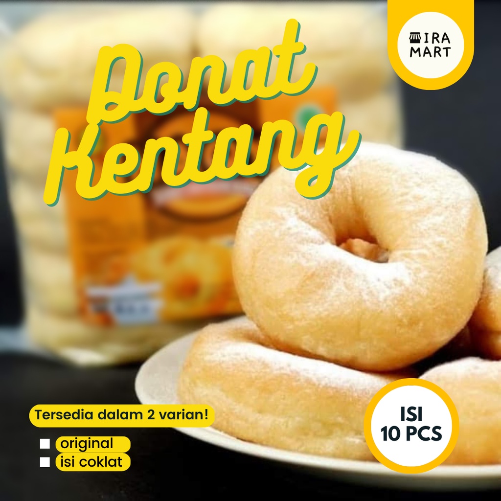 

Donat Kentang Haqqy | Cemilan Manis | Frozen Food | Ira Mart