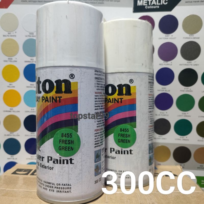 Pilok Pilox Cat Semprot Diton Fresh Green 8455 Hijau Segar Glossy 300cc Spray Paint