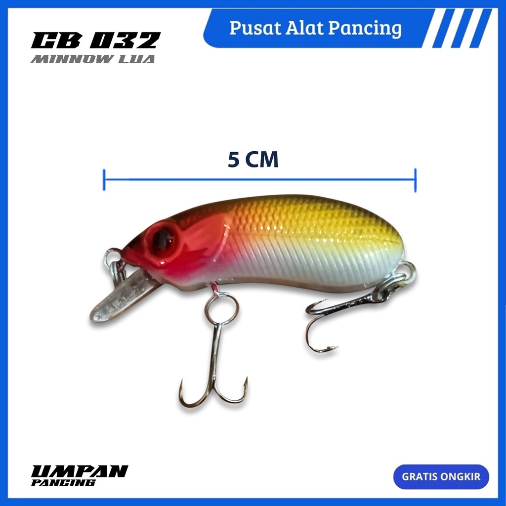 Pusat Alat Pancing [CB-032] Umpan Pancing Ikan 1 Buah 50Mm 7G Mini Engkol Umpan Garis Memancing Umpan Keras Memancing Di Laut Umpan