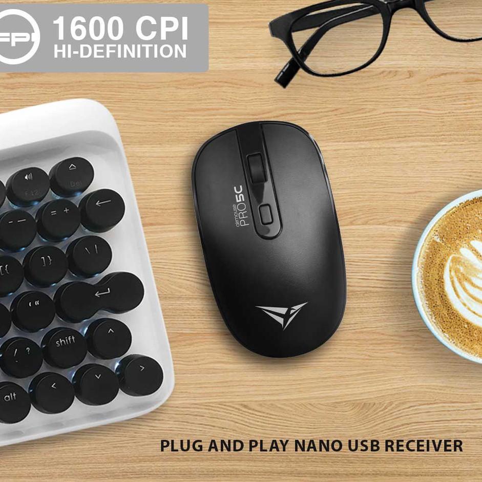 Langsung Atc Mouse Wireless Alcatroz AirMouse Pro 5C Silent Click Wireless Mouse | 2.4G Wireless | T