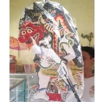 wayang kulit butho amral(puntodewo marah),bahan kulit sapi asli