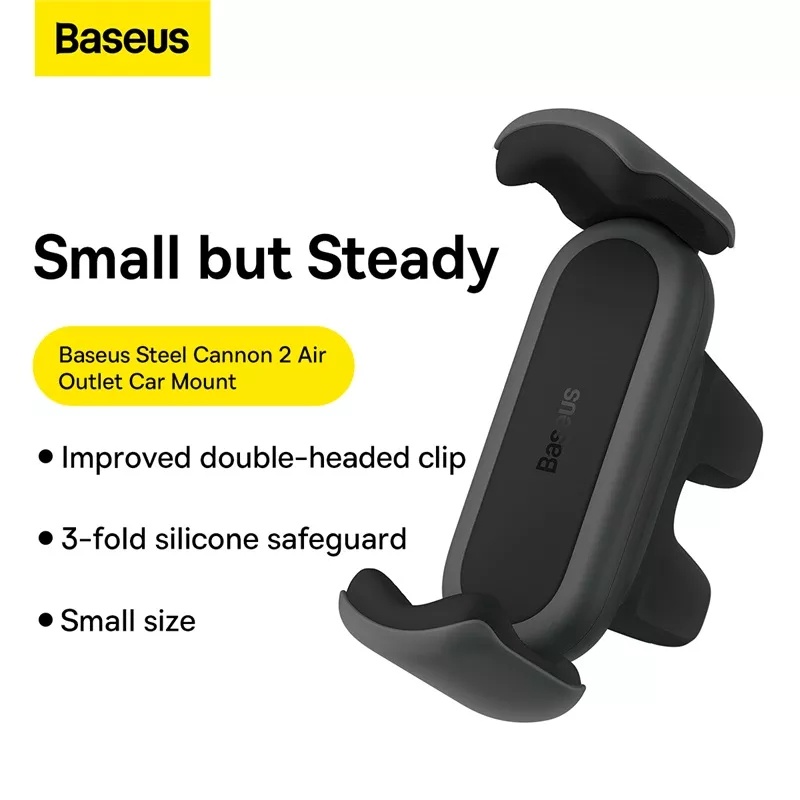 BASEUS Car Holder Steel Cannon Dudukan Holder HP Mount AC Air Outlet