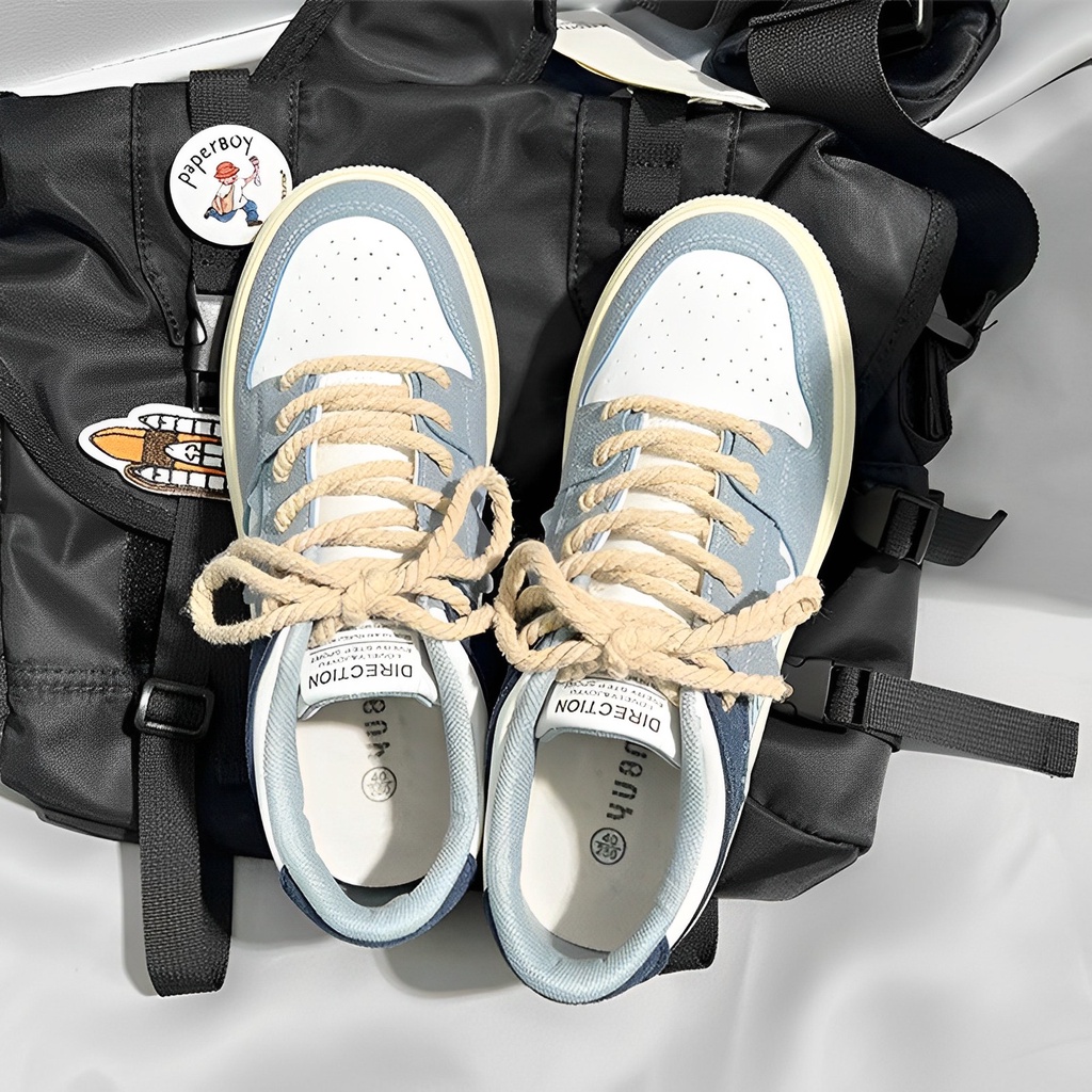 Highland Sepatu Pria Casual Import Sepatu Sneakers Trendy Tali KSR113
