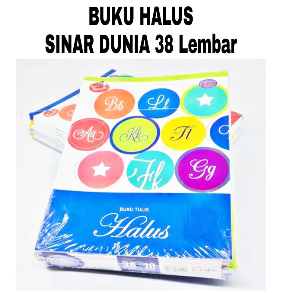 

(N-M6M(☎) Buku Tulis Halus Sinar Dunia 38 lembar siap dikirim