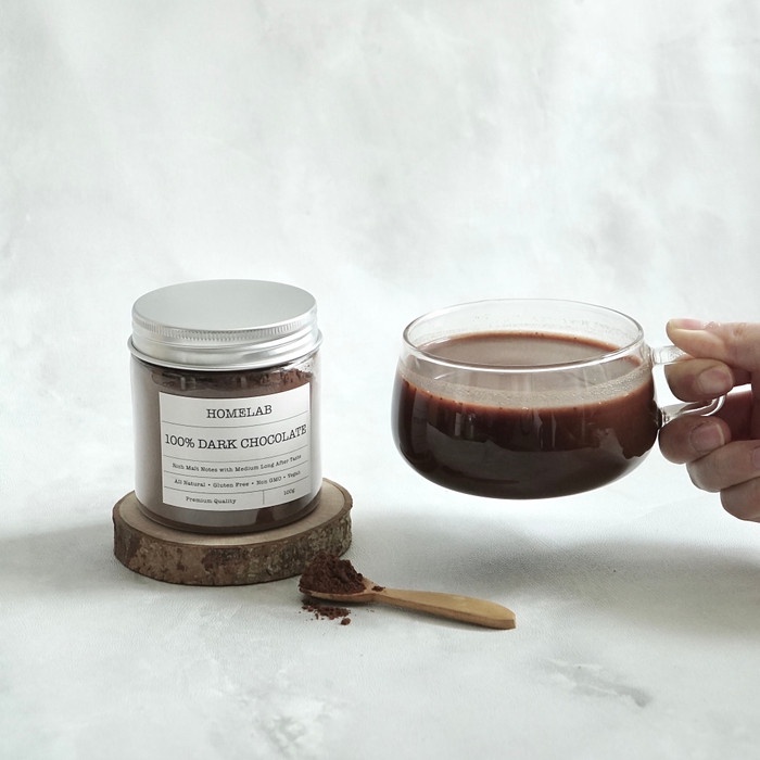 

READY-TO-DRINK-SIAP-MINUM- 100% DARK CHOCOLATE POWDER / BUBUK COKLAT ASLI PREMIUM 100G