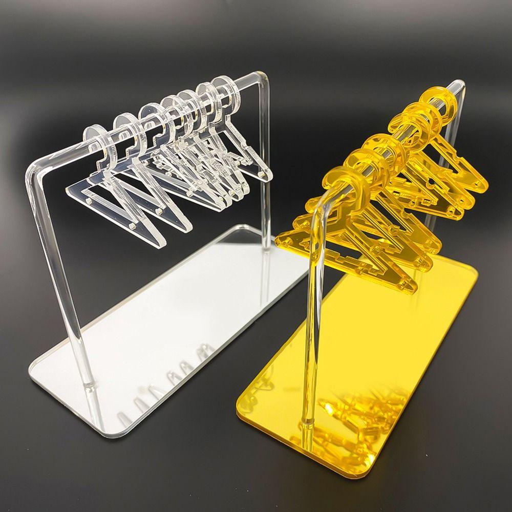 Nickolas1 Display Anting Berdiri Mini Transparan Multiwarna Hadiah Kalung Anting Organizer Ear Stud Holder Liontin Penyimpanan Closet Earring Rack Holder