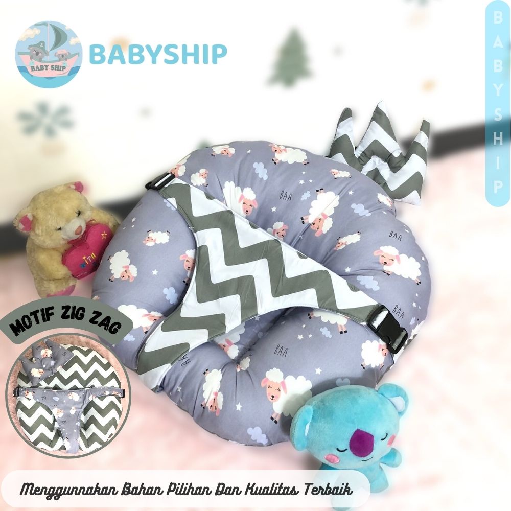 Sofa Bayi Multifungsi dengan Gesper Pengaman Free Bantal Peyang dan Plastik Mika COD ready [ Merk Babyship ]