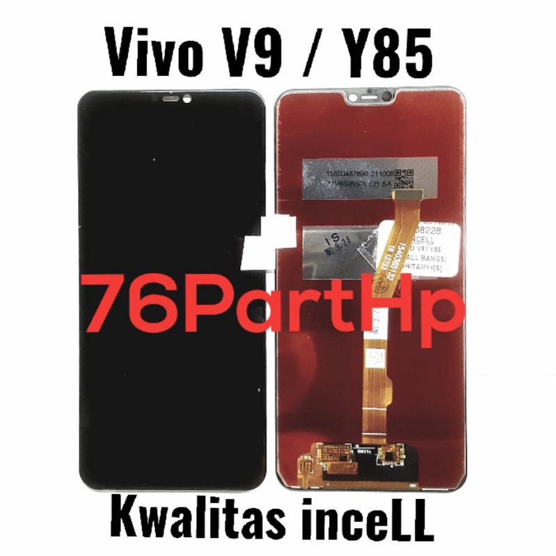 Lcd Touchscreen Fullset kwalitas incell Vivo V9 - Y85 - Hitam