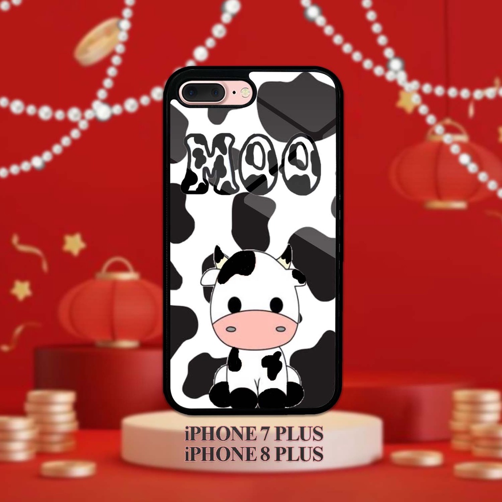 Case Glossy | Iphone 7 Plus | 8 Plus | Casing Hp Kilau Motif SAPI