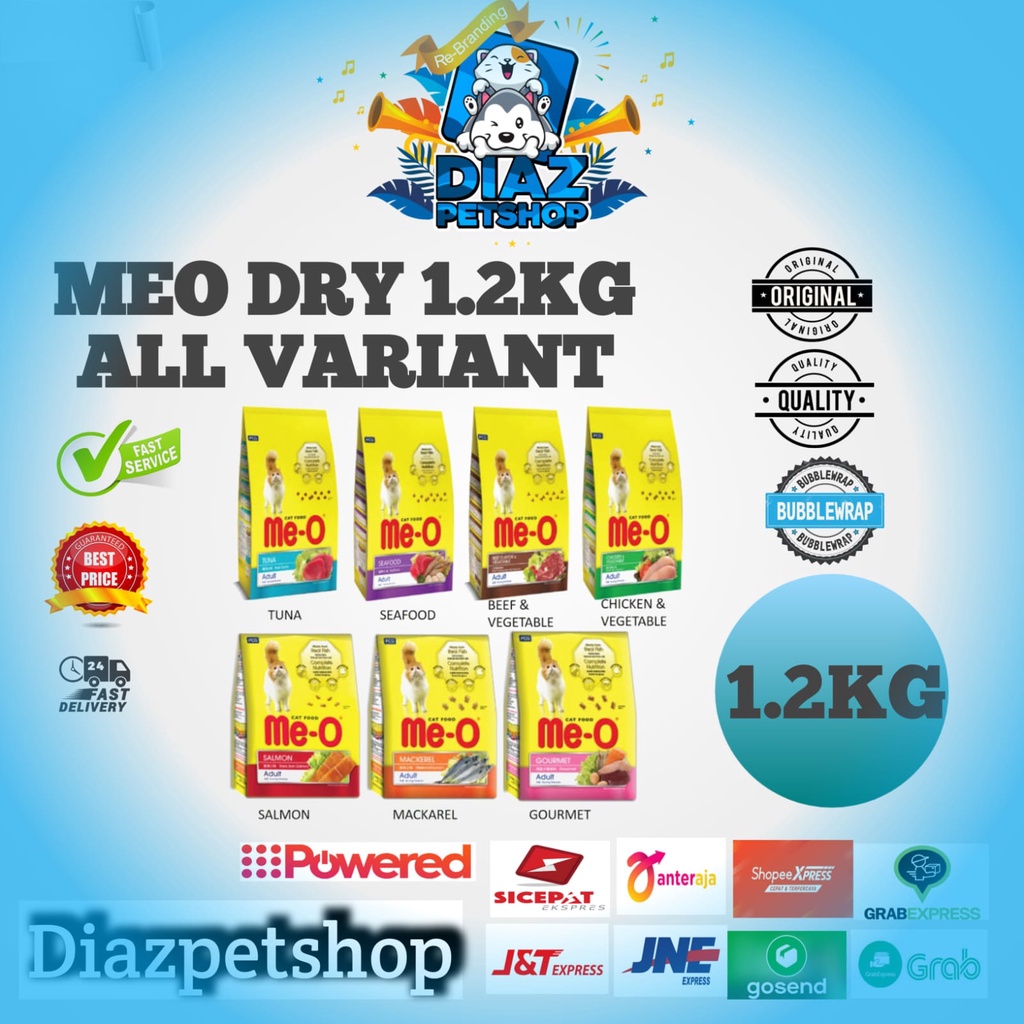 MEO ALL VARIAN FRESH PACK / MEO TUNA 1.2KG / MEO SEAFOOD / MEO MACKAREL / MEO KITTEN/ MAKANAN KERING KUCING MURAH/ MAKANAN HEWAN MURAH/SALMON